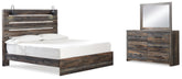 J&M Furniture - Ashley Furniture - Drystan King Panel Bed, Dresser and Mirror - King Panel Bed, Dresser and Mirror - B211B76